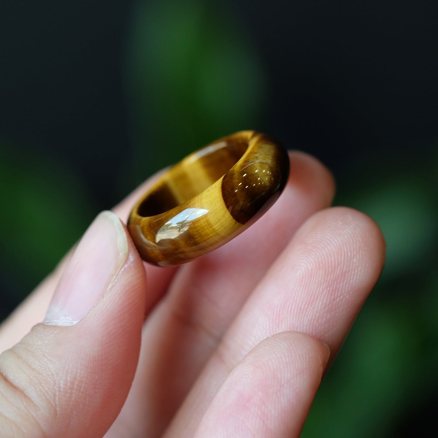 Tiger Eye Ring Size 1.7