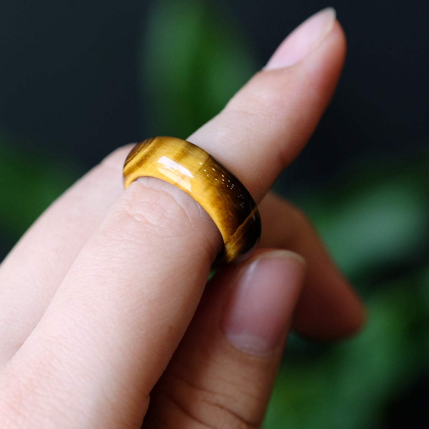 Tiger Eye Ring Size 1.7
