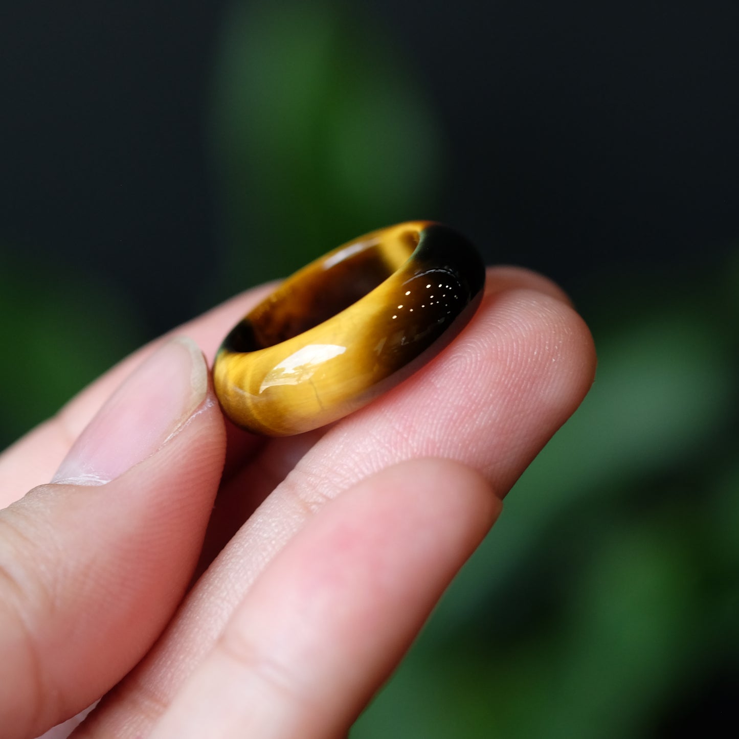 Tiger Eye Ring Size 1.7