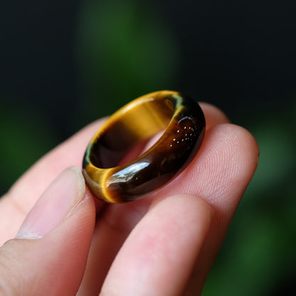 Tiger Eye Ring Size 1.7