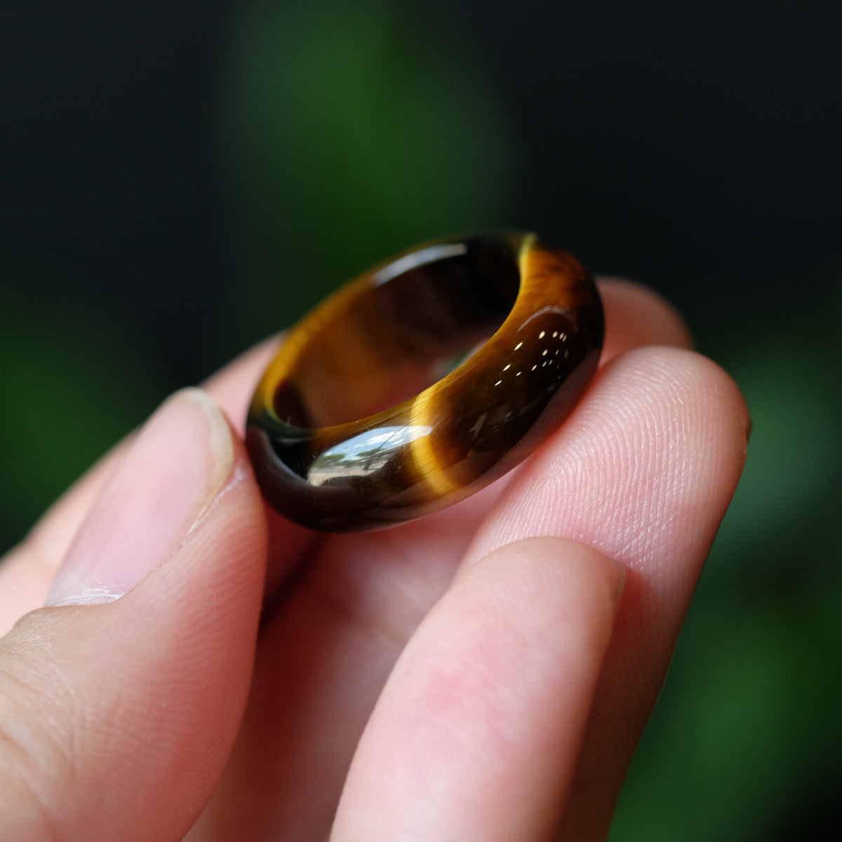 Tiger Eye Ring Size 1.7