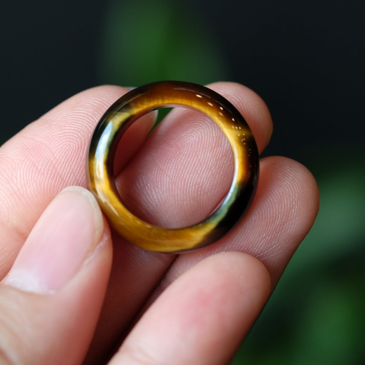Tiger Eye Ring Size 1.7