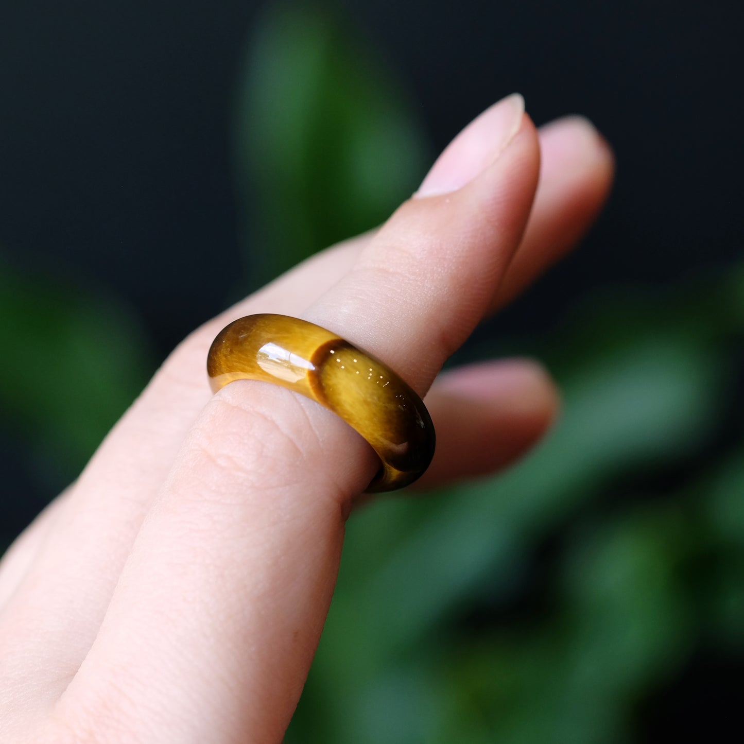Tiger Eye Ring Size 1.7