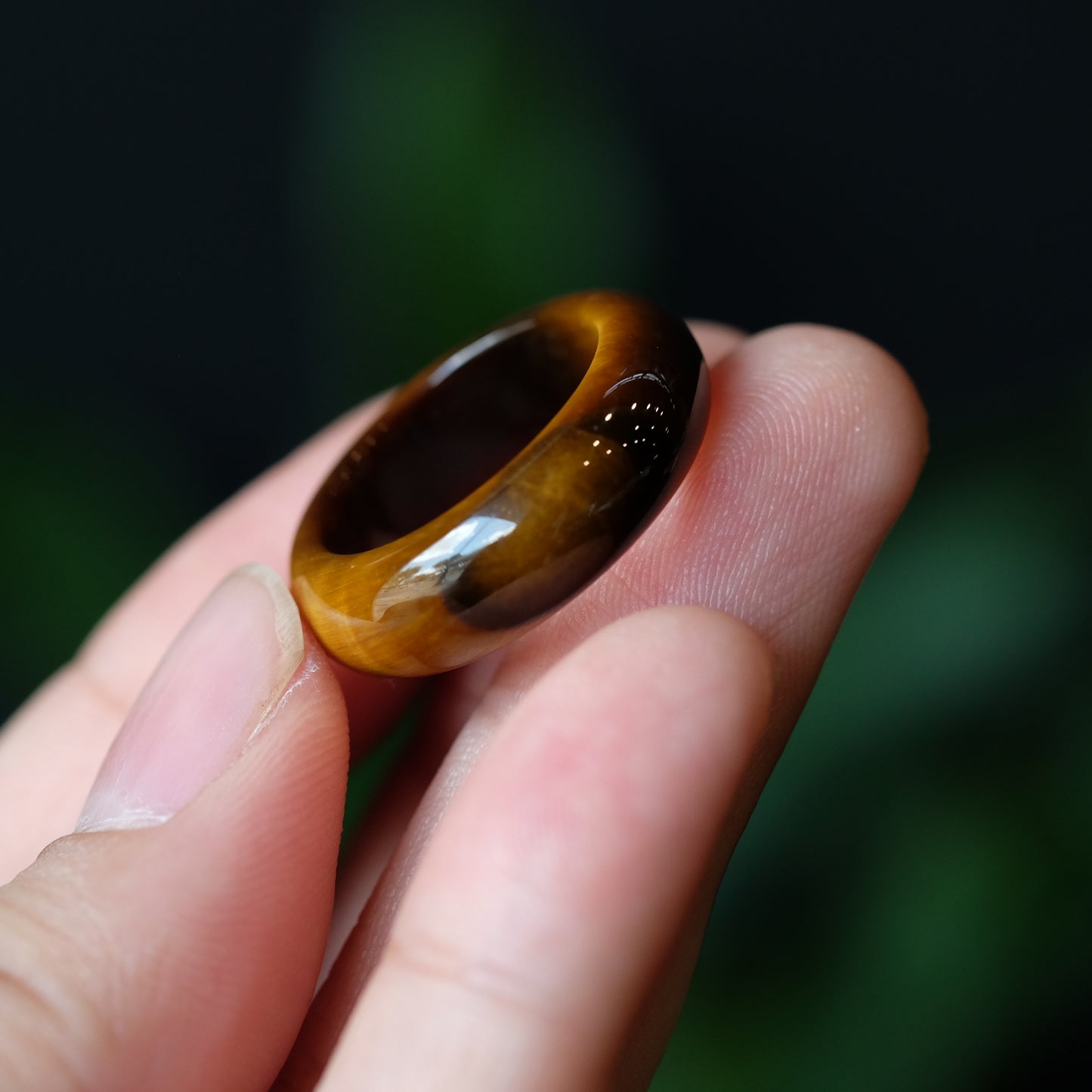 Tiger Eye Ring Size 1.7