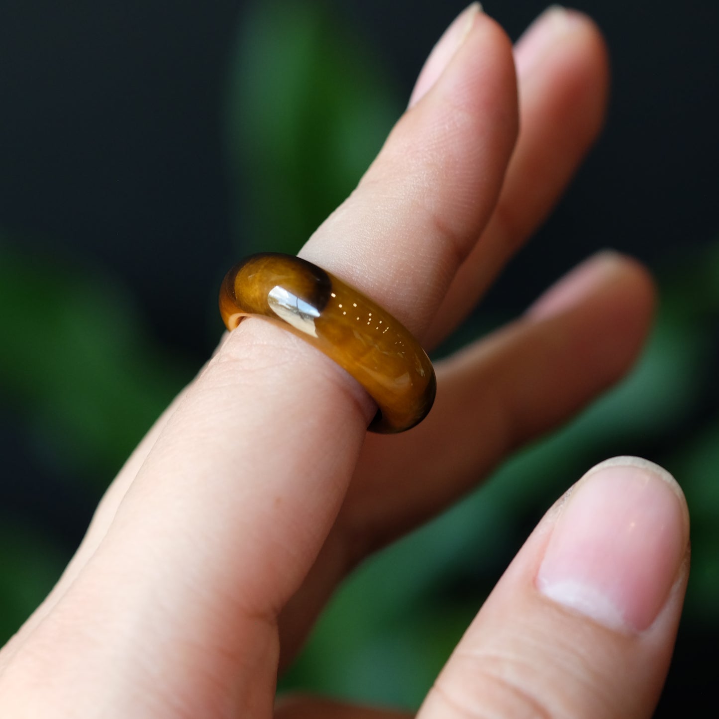 Tiger Eye Ring Size 1.7