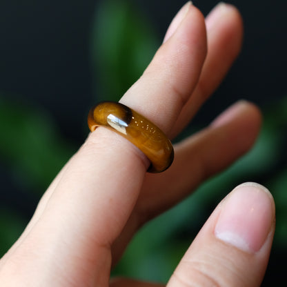 Tiger Eye Ring Size 1.7