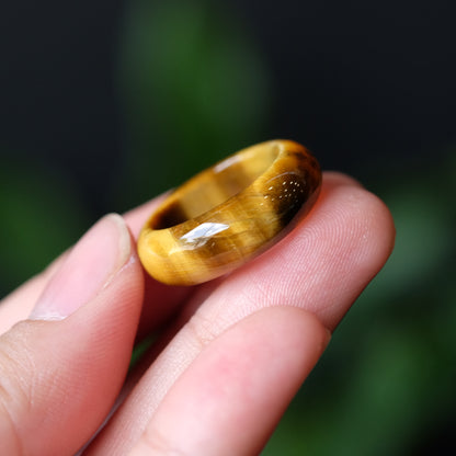 Natural Tiger Eye Ring Size 1.7