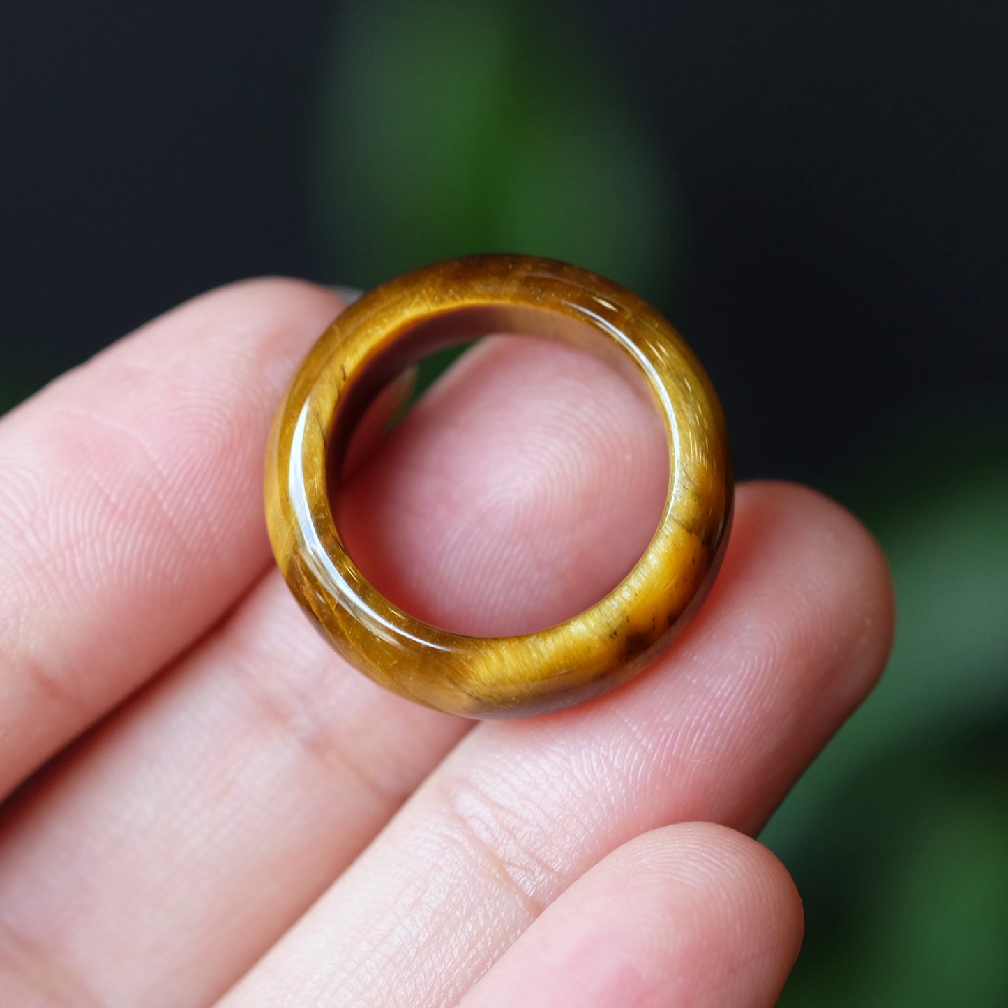 Natural Tiger Eye Ring Size 1.7
