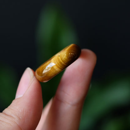 Tiger Eye Ring Size 1.8