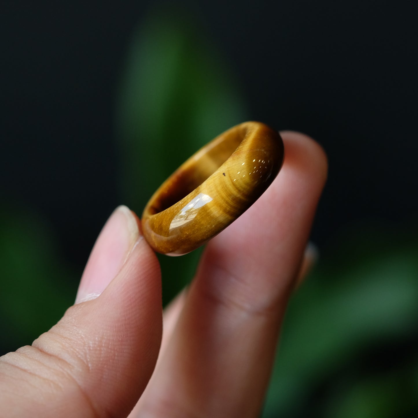 Tiger Eye Ring Size 1.8
