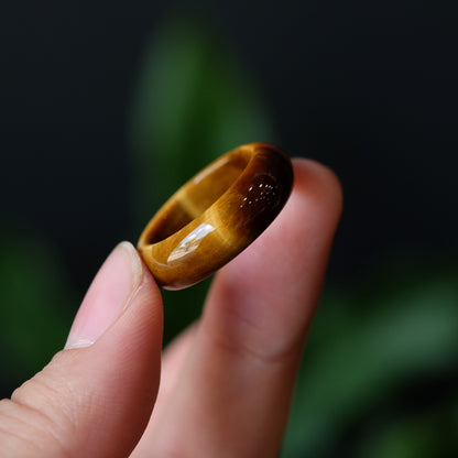 Tiger Eye Ring Size 1.8
