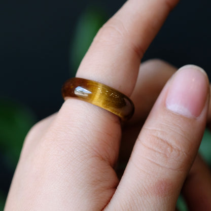 Tiger Eye Ring Size 1.8