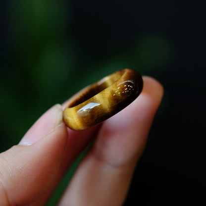 Tiger Eye Ring Size 1.8