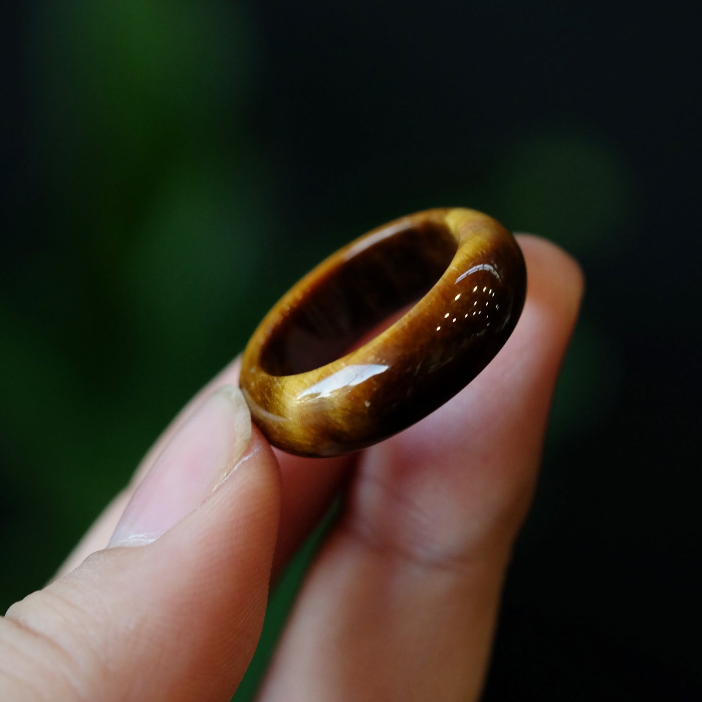 Tiger Eye Ring Size 1.8