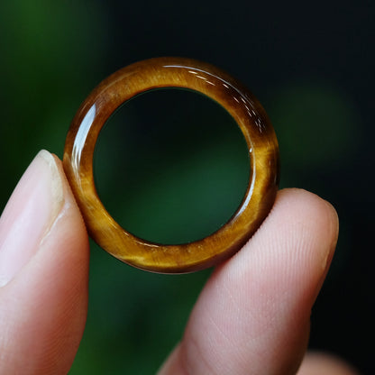Tiger Eye Ring Size 1.8