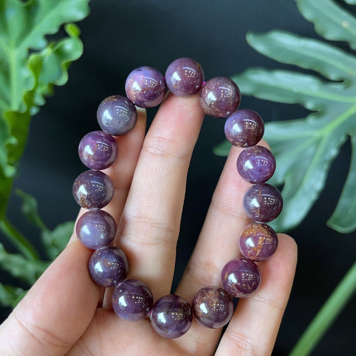 Natural Ruby Bracelet Size 11-12 mm