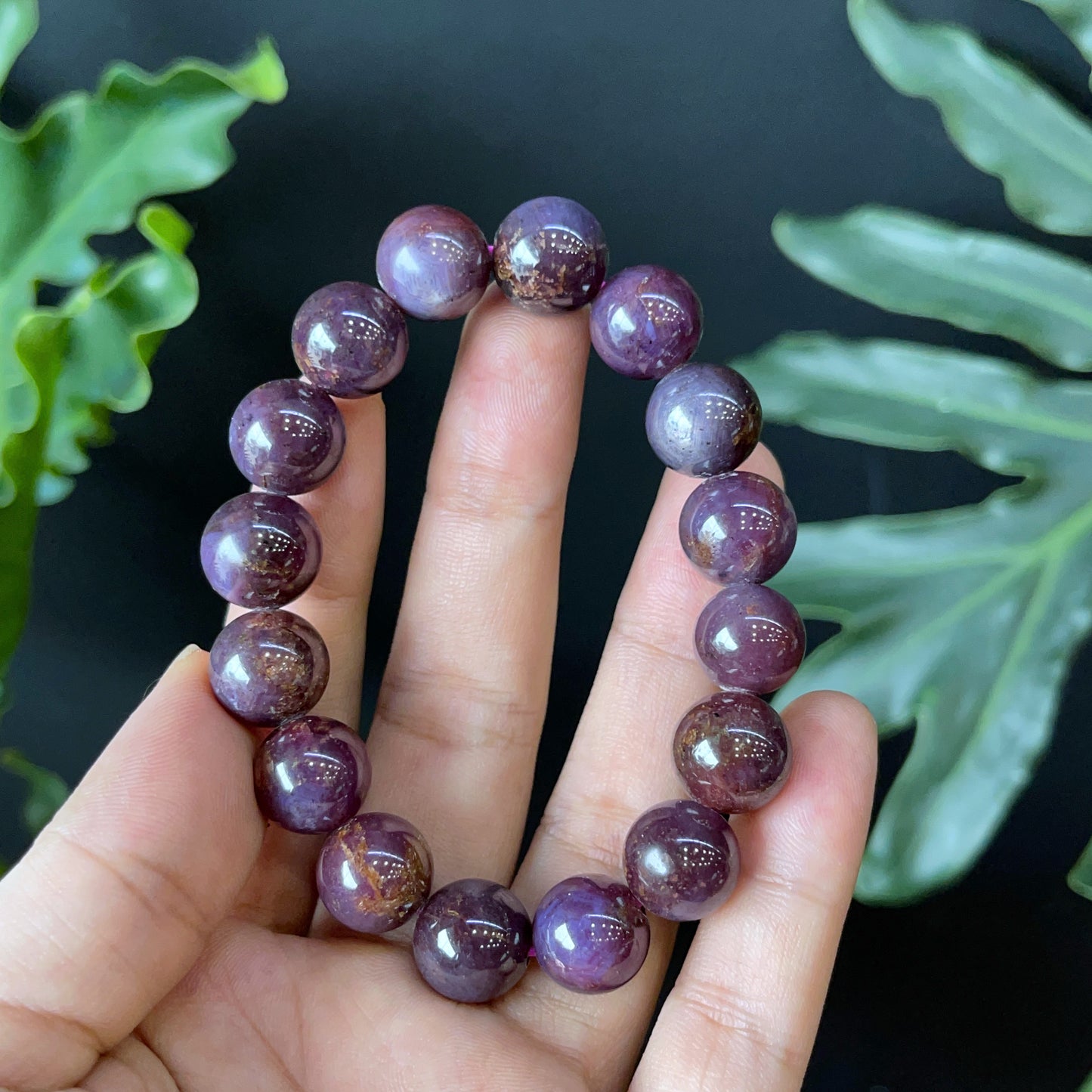 Natural Ruby Bracelet Size 11-12 mm