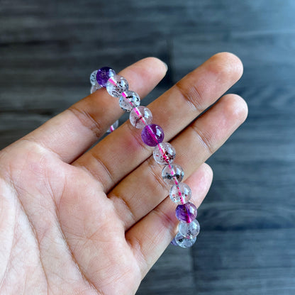 Natural Super 7 Bracelet Size 8 mm