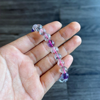 Natural Super 7 Bracelet Size 8 mm