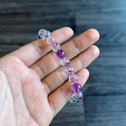 Natural Super 7 Bracelet Size 8 mm
