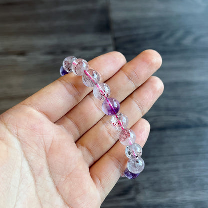 Natural Super 7 Bracelet Size 9 mm