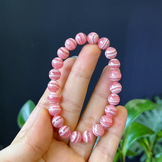 Natural Rhodochrosite VIP Bracelet Size 8 mm