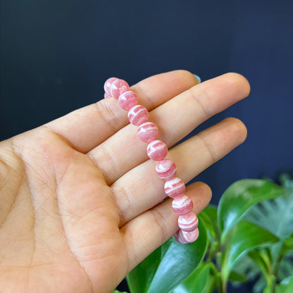 Natural Rhodochrosite VIP Bracelet Size 8 mm