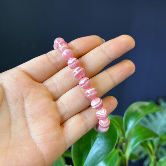 Natural Rhodochrosite VIP Bracelet Size 8 mm