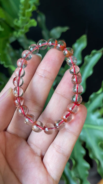 Natural Landscape Quartz Bracelet Size 7 mm