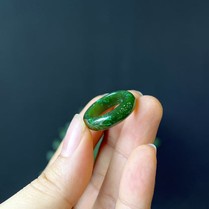 Nephrite Jade Ring Size 1.7