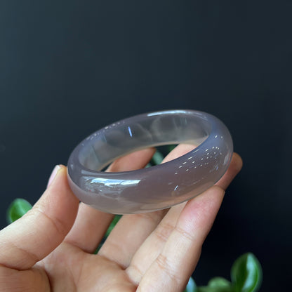 Agate Bangle Leaf Style Size 57 mm