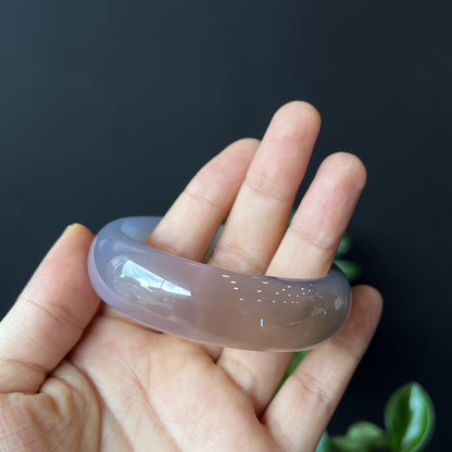 Agate Bangle Leaf Style Size 58 mm