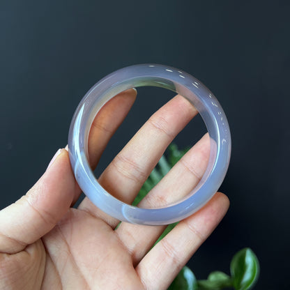 Agate Bangle Leaf Style Size 58 mm