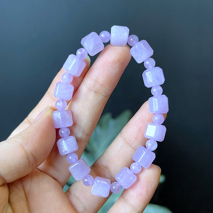 Amethyst Square Bracelet Size 8 mm