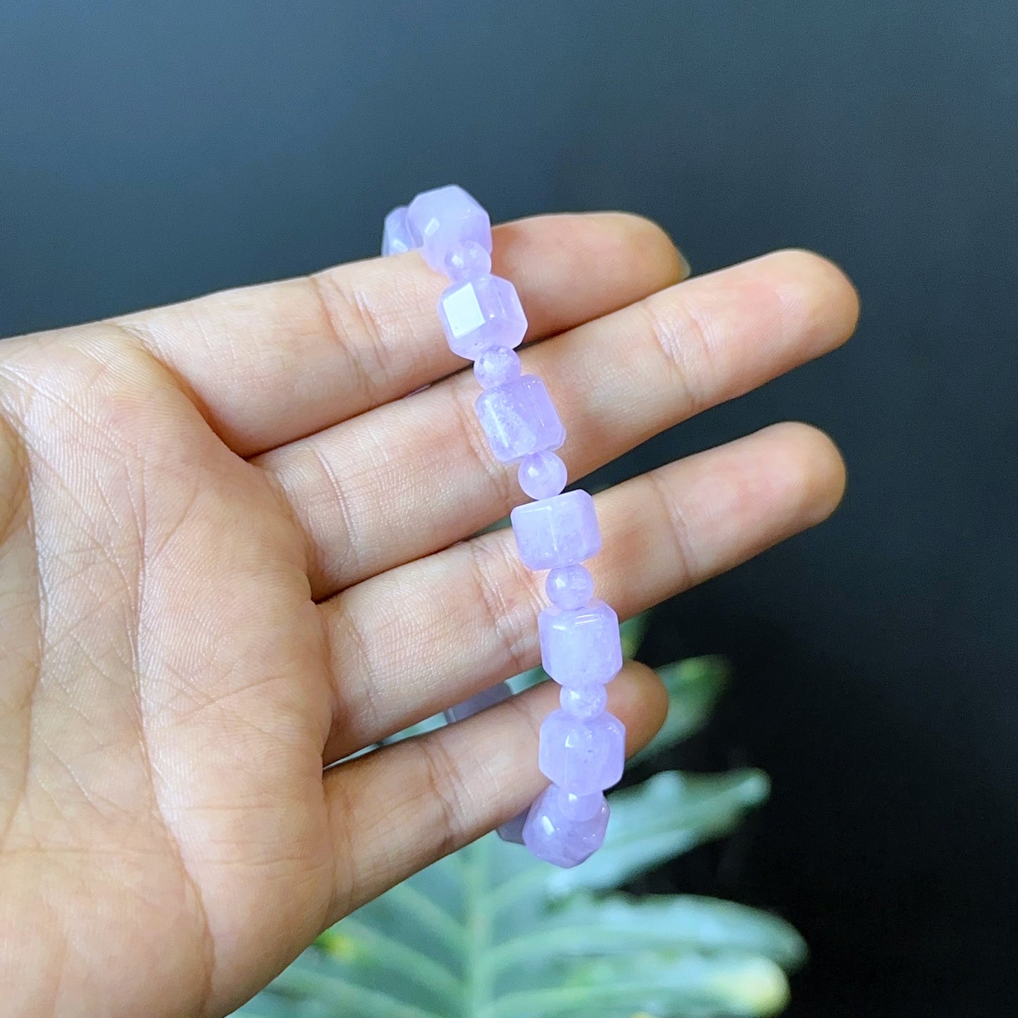 Amethyst Square Bracelet Size 8 mm