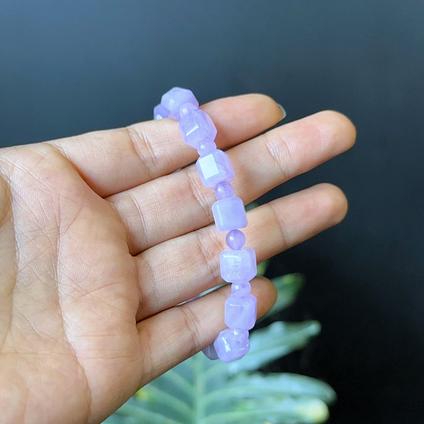 Amethyst Square Bracelet Size 8 mm