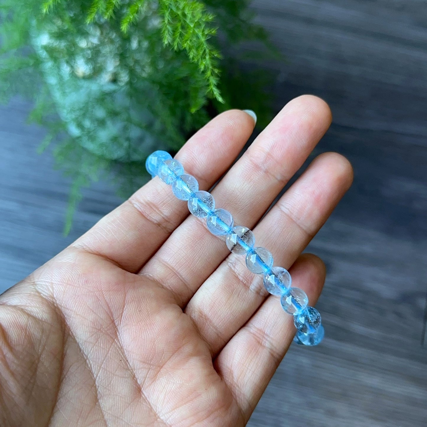 Natural Topaz Bracelet Size 7.5 mm