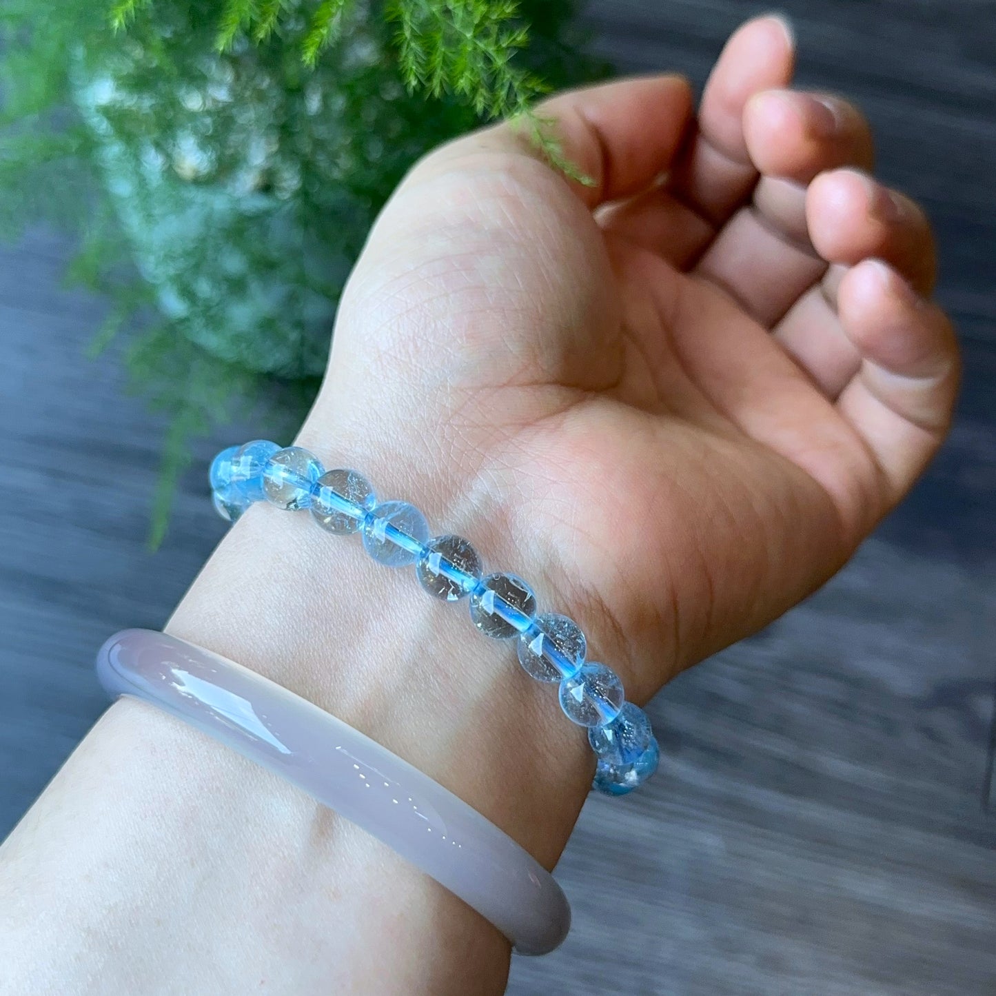 Natural Topaz Bracelet Size 7.5 mm