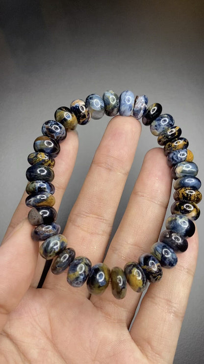 Pietersite Chicklet Style Bracelet Size 10 mm