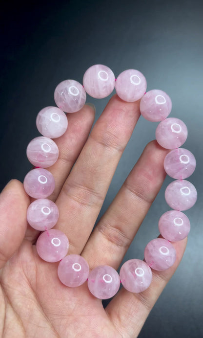 Rose Quartz Bracelet Size 12 mm